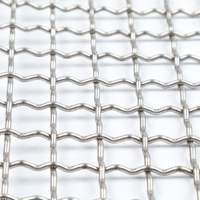 Wire Mesh Crimped tahan suhu tinggi dengan bukaan khusus dan beberapa pilihan bahan untuk penggunaan industri