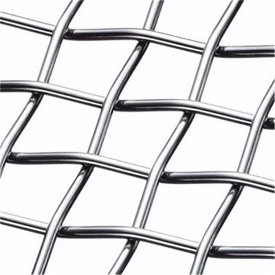 Quarry Filtration 304 316 Stainless Steel Anti-cutting Crimped Wire Mesh Plain Woven SS Security Woven Metal Netting Screen untuk penguatan beton