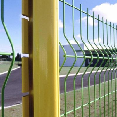 Out Door Dekoratif Hot Dip Galvanized Curved Welded Wire 3D Mesh Pagar Panel