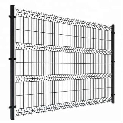 Komersial Galvanized Steel Las Curved 3D Taman V Lipat Las Wire Mesh Pagar