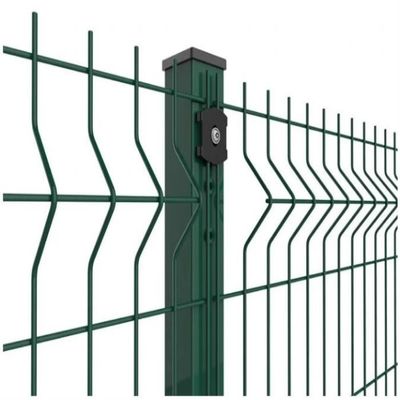 3D melengkung Welded Wire Mesh Pagar Panel untuk Rumah Taman Outdoor untuk Kereta Api
