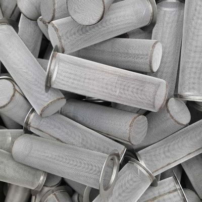 80-1000um Stainless Steel Filter Tube Screen Silinder Mesh tahan karat