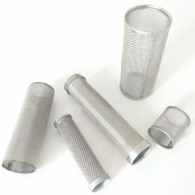 25 50 Mikron Stainless Steel Filter Tube Strainer Filter Mesh Disesuaikan