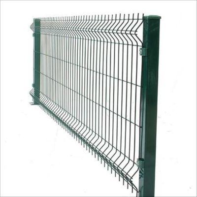 50×200mm Mesh 4mm Wire Diameter 3D Curved Fence dengan 50×50mm Square Post untuk outdoor Villa Batas