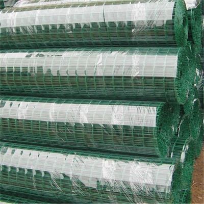 ISO9001 Sertifikasi Galvanis PVC Lapisan Taman Wire Fencing 50mm X50mm
