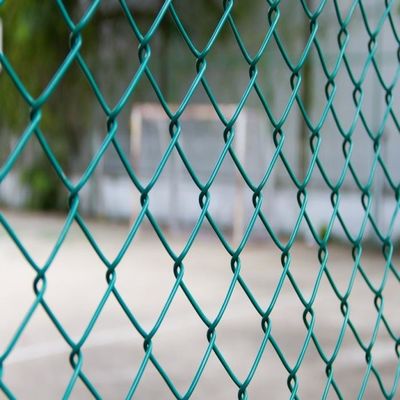 Pertanian Lapangan Pvc Diamond Mesh Pagar Plastik Ditutup Chain Link Pagar 1000-2500mm