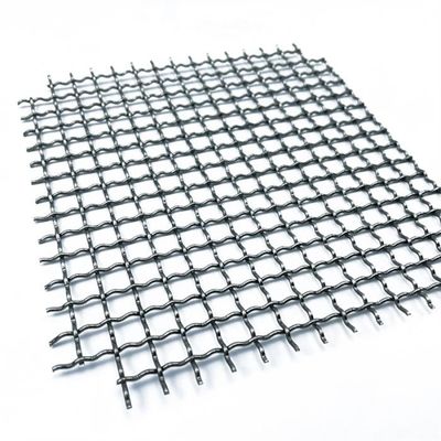 Tahan korosi Crimped Woven Wire Mesh Galvanized Security Mesh 1-30m