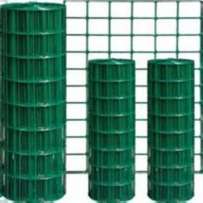 6Gauge PVC Welded Wire Mesh 4x4 Green Pvc Coated Welded Wire Fence