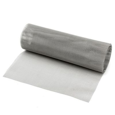 304 Stainless Steel Woven Wire Mesh 10-500 Mesh Corrosion Resistant Metal Filter Screen dengan Customisable Wide Rolls