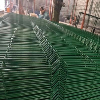 Panas Menjual Powder Coated Pertanian Green Mesh 3D Welded Wire Mesh Pagar Panel
