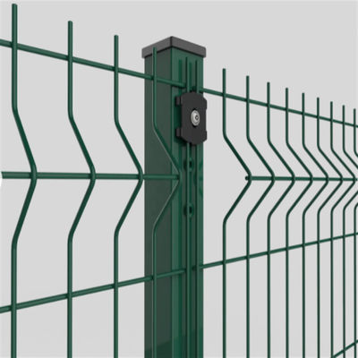 Powder Coated 3D Curved Fence Customized Welded Wire Mesh Untuk pagar taman