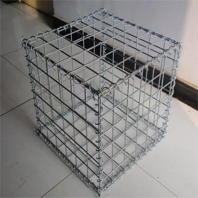 Galfan Gabion Welded Pertahanan Dinding 200x100x50 Gabion Welded Box Taman Pagar
