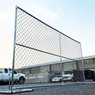 8 kaki dinding batas Hot Dip Galvanized Chain Link Pagar Untuk Industri