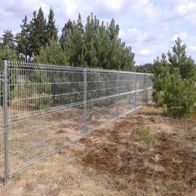 4 Feet Iron Wire Galvanized 3d Curved Fence Untuk Toll Station Fence Panel