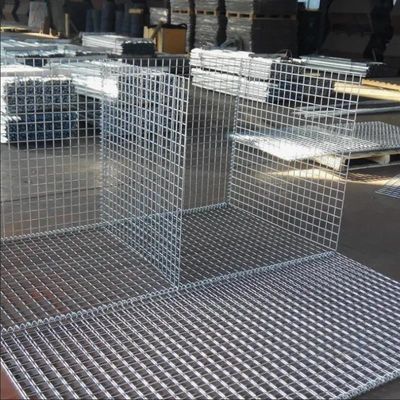 1*1*1M Kandang Batu Galvanis Dicelup Panas Kotak Gabion Dilas Keranjang Gabion Dinding Penahan