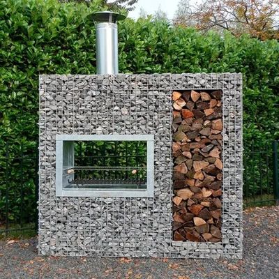 Custom Dekorasi Las Gabion Box Pertahanan Dinding Batu Gabion Box Basket