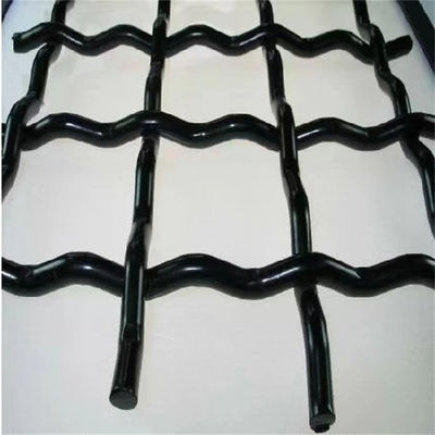 Ketegangan Tinggi 65 Mn Steel Crimped Wire Mesh Woven Steel Wire Mesh Vibrating Filter Layar Industri Berat