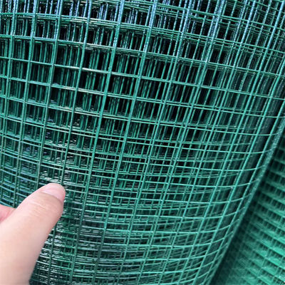 6 Gauge PVC Lapisan Welded Wire Mesh Galvanized Iron Wire dengan Square Hole Steel Wire Mesh Roll
