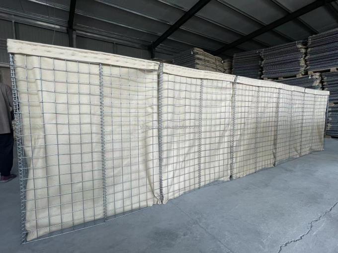 Heavy Duty Mil1 Mil7 Hesco Bastion Barrier Sandbags lubang heksagonal 3