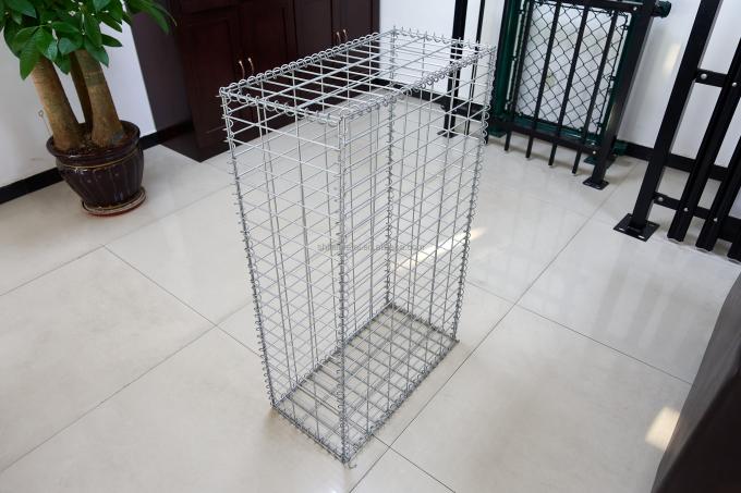 Dinding penyangga Gabion Galvanis Kotak Batu Kandang Las 200x100x50cm 4