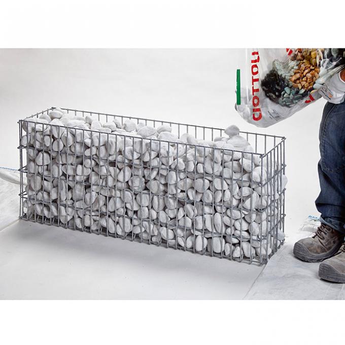 Gabion Box Square Welded Wire Mesh Basket untuk Outdoor Home Garden Retaining Iron Wire Mesh 1