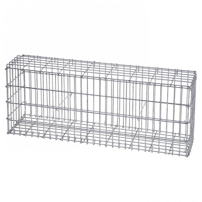 Gabion Box Square Welded Wire Mesh Basket untuk Outdoor Home Garden Retaining Iron Wire Mesh 0