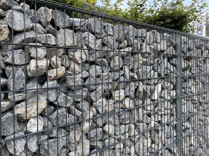 Dinding penyangga Gabion Galvanis Kotak Batu Kandang Las 200x100x50cm 10
