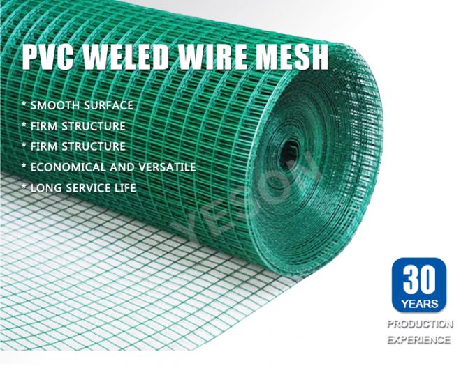 0.5mm-14mm Plastik PVC Welded Wire Mesh Rolls tahan lama Pet Cage Wire Mesh 0