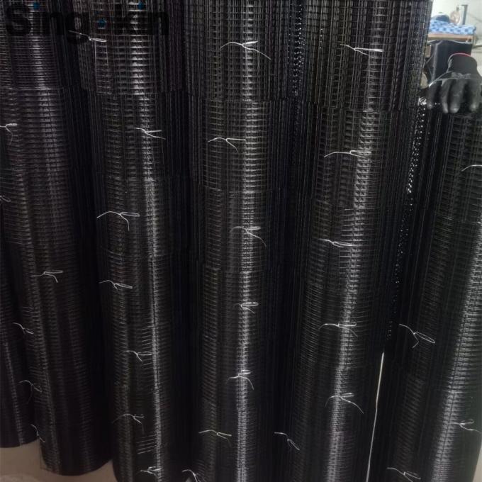 Pagar Kawat Dilas Dilapisi PVC Hitam Persegi 1/2 Wire Mesh Dilas Galvanis dalam Gulungan 3