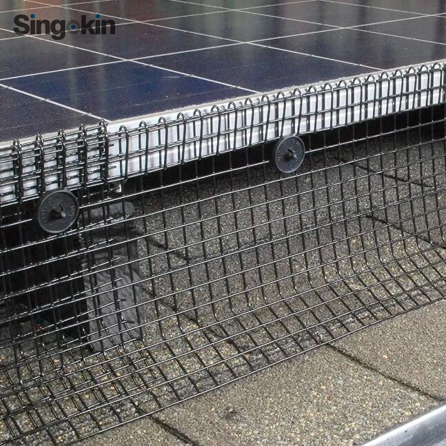 Pagar Kawat Dilas Dilapisi PVC Hitam Persegi 1/2 Wire Mesh Dilas Galvanis dalam Gulungan 8