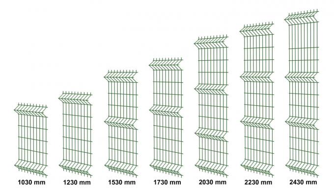 3d Curved Fence / 6x6 Beton Memperkuat Welded Wire Mesh / 3d Welded Wire Mesh Fence 0