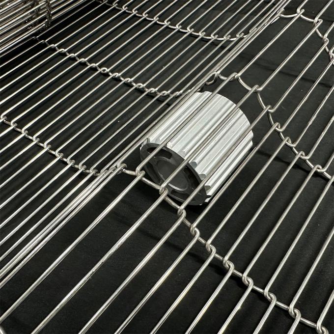 1.0mm-3.0mm Wire Flat Flex Stainless Steel Conveyor Belt Untuk Industri 0