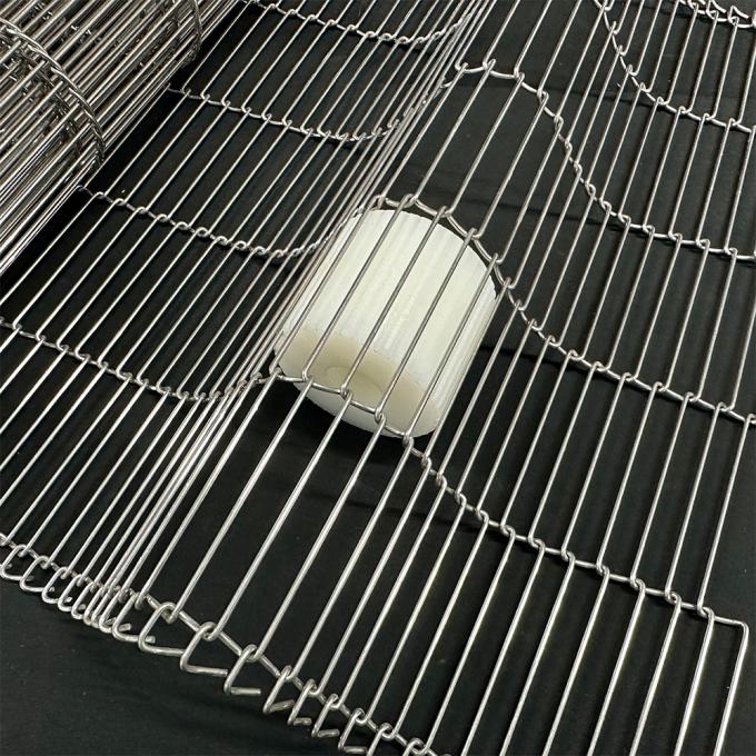 1.0mm-3.0mm Wire Flat Flex Stainless Steel Conveyor Belt Untuk Industri 1