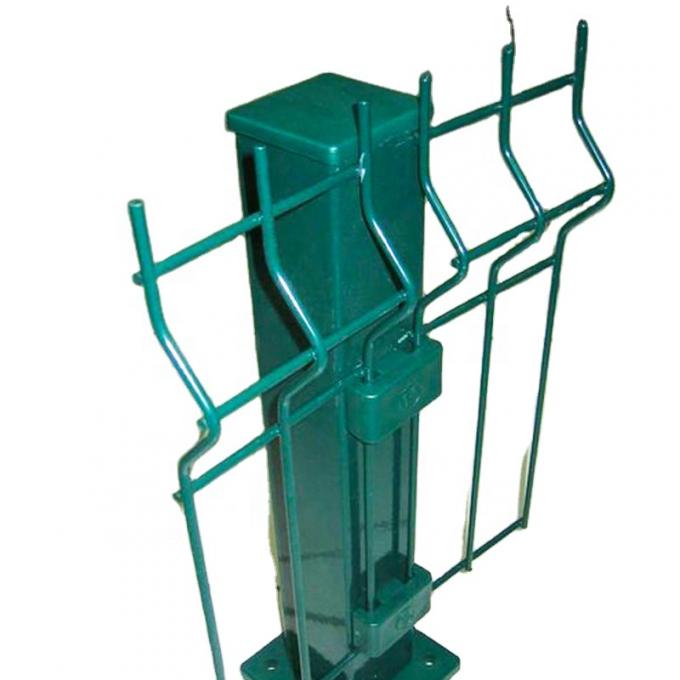 Pvc Lapisan 3d Welded Wire Pagar Curved Metal Taman Pagar 2.3m*3m 0