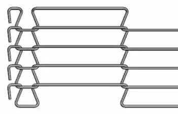 1.0mm-3.0mm stainless steel Wire Mesh Conveyor Belt Untuk Oven Tungku 1