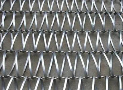 Kelas makanan 314 316 Ss Chain Link Conveyor Belt Anti Korosi 1