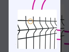 Pvc Lapisan 3d Curved Pagar Taman Peternakan Welded Wire Mesh Bending Pagar Panel