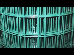 Bahan Bangunan Powder Coated 25mmx25mm Green PVC Welded Wire Mesh